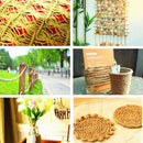2pcs 10M Long Jute Twine Natural Hemp Bound String Rope Thick DIY Home Deco K4O4