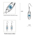 Fashion Jewellery Sets, Women's Hook Dangly Earrings & Pendant Necklace for L6J5