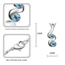 Fashion Jewellery Sets, Women's Hook Dangly Earrings & Pendant Necklace for L6J5
