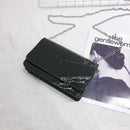 Women New Fashion Summer Marble Pattern Glossy Leather Chic Chain Bag Shoul E3D3