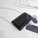 Women New Fashion Summer Marble Pattern Glossy Leather Chic Chain Bag Shoul E3D3