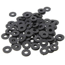 M3 x 6mm x 1mm Nylon Flat Insulating Washers Gaskets Spacers Black 200PCS L6U8