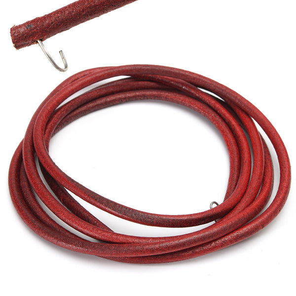 183cm*6mm Leather Treadle Belt With Hook For Foot Pedal Singer Sewing Machine