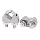 M4 5/32 Inch 304 Stainless Steel U-Shape Bolt Saddle Clamps Cable Wire Rope A1I3