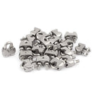 M4 5/32 Inch 304 Stainless Steel U-Shape Bolt Saddle Clamps Cable Wire Rope A1I3