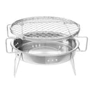 Portable Folding Barbecue BBQ Charcoal Grill Stainless Steel Patio Camping Picnic Cooking Stove