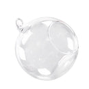 Hanging Glass Flower Vase Bottle Hydroponic Terrarium Container Decor - 8cm K6A8