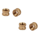 M3 x 3mm Female Thread Brass Knurled Threaded Insert Embedment Nuts 100PCS Y2G6