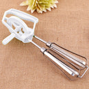 Rotary Manual Hand Whisk Egg Beater Mixer Blender Stainless Steel Kitchen ToB4J1