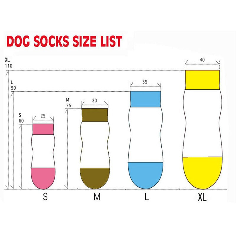 Pet Dog Puppy Cat Anti-slip Knit Cotton Weave Sock 4 Pcs L coffee