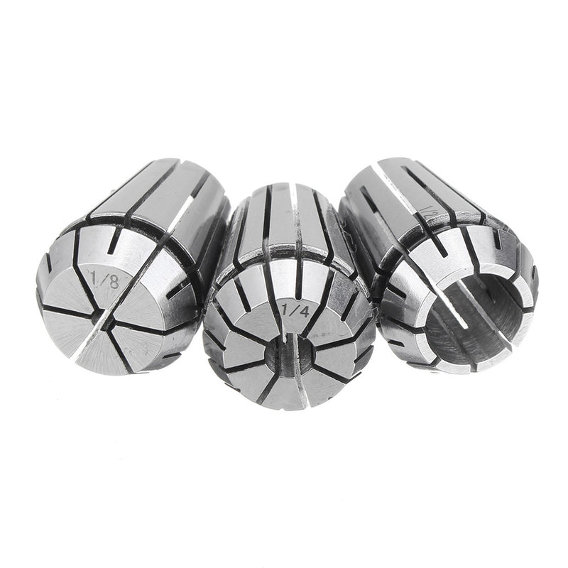 3pcs ER20 1/8 Inch 1/4 Inch 1/2 Inch CNC Spring Collet Carving Machine Milling Chuck Collet