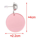 Fashion Simple Style Alloy+Plastic Round Short Dangle Earring For Women Jew V4F6