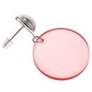 Fashion Simple Style Alloy+Plastic Round Short Dangle Earring For Women Jew V4F6