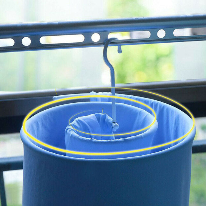 KCASA Creative Snail Spiral Drying Rack Spiral Shaped Hanger Rotating Quilt Storage Rack Quilt Curtains Blanket Rack Good For Outside Window Indoor Balcony