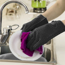 Kitchen Heat Resistant Silicone Glove Oven Pot Holder Baking BBQ Cooking Mi