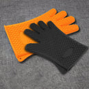 Kitchen Heat Resistant Silicone Glove Oven Pot Holder Baking BBQ Cooking Mi