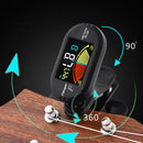 Flanger Clip-On Tuner for All Instruments - with Guitar, Bass, Violin, Ukul K7K3