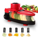 Mandoline Slicer - Upgraded Adjustable Vegetable Slicer with 5 Blades Peele