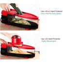 Mandoline Slicer - Upgraded Adjustable Vegetable Slicer with 5 Blades Peele