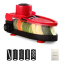 Mandoline Slicer - Upgraded Adjustable Vegetable Slicer with 5 Blades Peele