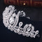 Wedding Crown Queen Headband Rhinestone Big Flower Bridal Tiara Bride Brida T1V7