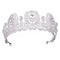 Wedding Crown Queen Headband Rhinestone Big Flower Bridal Tiara Bride Brida T1V7