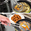Multifunctional Filter Spoon With Clip Food Kitchen Oil-Frying Salad Filter
