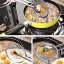 Multifunctional Filter Spoon With Clip Food Kitchen Oil-Frying Salad Filter