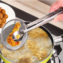 Multifunctional Filter Spoon With Clip Food Kitchen Oil-Frying Salad Filter