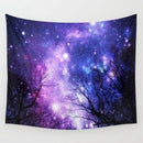 Galaxy Forest Mandala Tapestry Wall Hanging Throw Dorm Bedspread Yoga Mat D