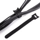 100 x adjustable black nylon cable tie L 15cm W5H1
