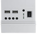 2200mAh Solar Lighting System USB Portable Emergency Light Solar Panel Powered System with 2Pcs 2W Light Bulbs