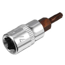 2Pcs 1/4-Inch Drive T15 Torx Bit Socket, S2 Steel W4P8