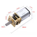 DC 12V 60RPM High Torque 3mm Shaft Dia Low Speed Solder Gear Box Motor Z9B8