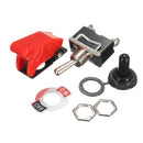 Excellway 12V Heavy Duty Toggle Switch Flick ON/OFF Light Switch Spst With Waterproof Missile Cover