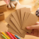 100pcs Blank Kraft paper Business Cards Word Card Message Card DIY Gift Car L6Y3