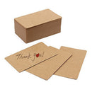 100pcs Blank Kraft paper Business Cards Word Card Message Card DIY Gift Car L6Y3