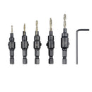 55 PCS HSS 4241 Countersink Cone Drill Bit Set and High Speed Steel HSS Tit N6I3