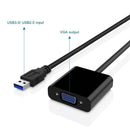 Premium USB 3.0 to VGA Adapter Converter, Full HD External Video Card Multi