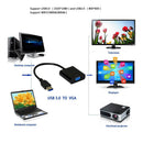 Premium USB 3.0 to VGA Adapter Converter, Full HD External Video Card Multi