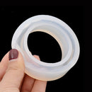 4PCS Silicone Mould Mold Round for Curve Bangle Bracelet Jewelry Making DIY S3F4
