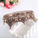 Retro Palace Baroque Queen Crown Glass Round Crown Hairband Full Circle Cro N5B3
