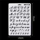 5X(Lettering Stencils, Letter and Number Stencil, Painting Paper Craft Alp H2M5)