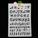 Lettering Stencils, Letter and Number Stencil, Painting Paper Craft Alphabe I4N4