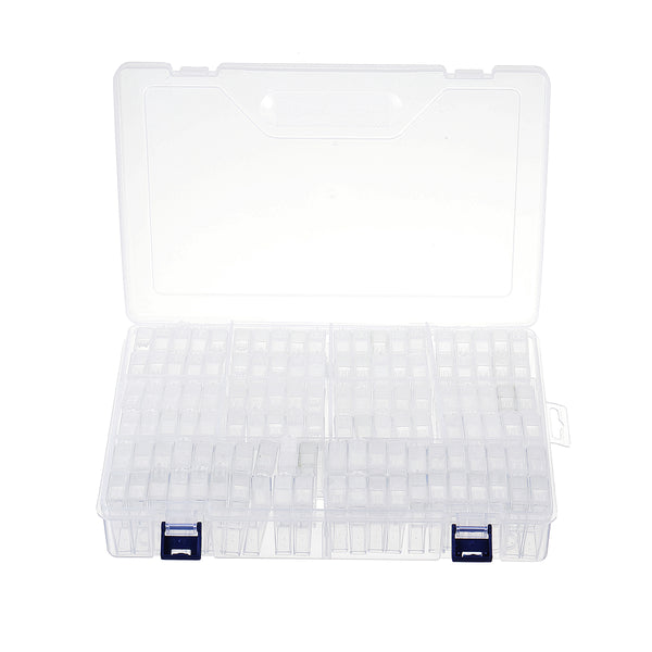 84/100Pcs Diamond Painting Box Diamond Jewelry Cross Stitch Grids Container Box