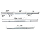 Swage Turnbuckle with Lag Screw for 1/8 inch Cable Stainless Steel 316 Mari Q3M2
