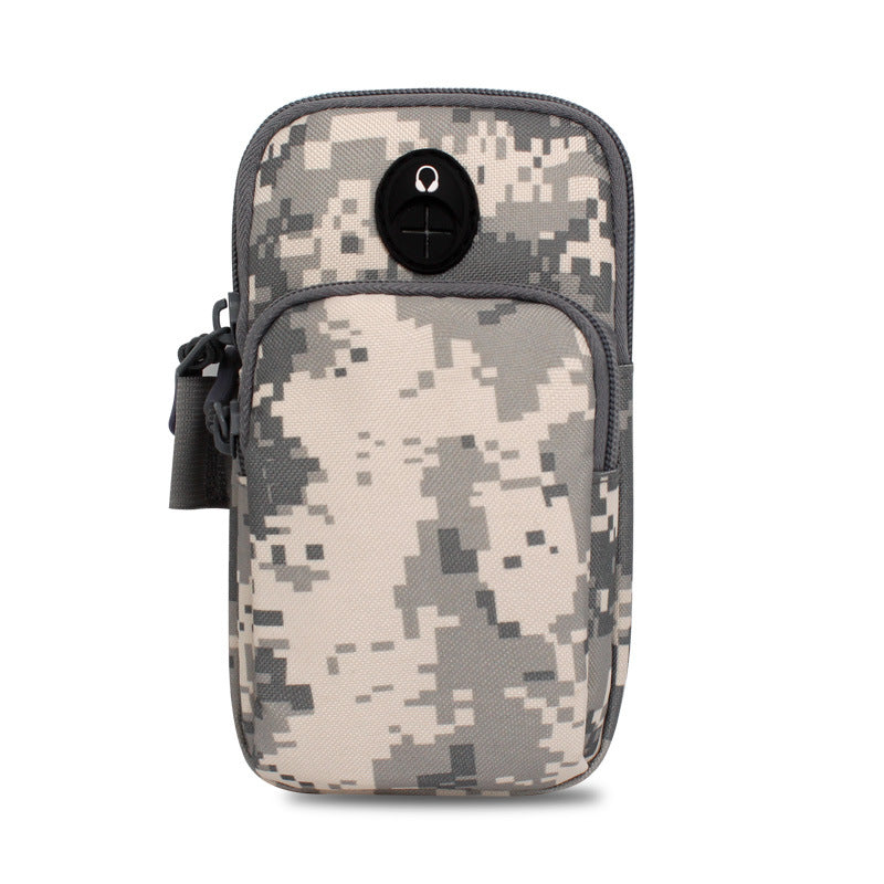WPOLE A02 6.5 inch Outdoor Running Mobile Arm Bag Portable Sports Camouflage Tactical Bag