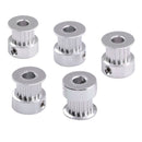 5PCS Aluminum GT2 Timing Belt Pulley 20 Teeth Bore 5mm Width 6mm and Wrench B6E6