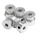 5PCS Aluminum GT2 Timing Belt Pulley 20 Teeth Bore 5mm Width 6mm and Wrench B6E6