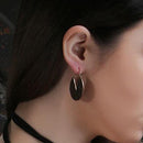 Simple Geometric Drop Earrings Retro Round Dangles Hoops Women Unique Boho  V7Y2